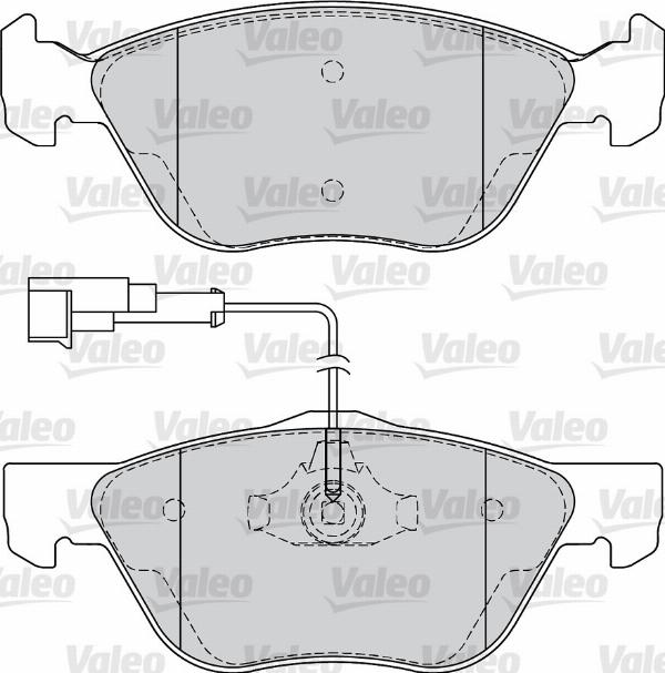 VALEO 670990 - Гальмівні колодки, дискові гальма autozip.com.ua