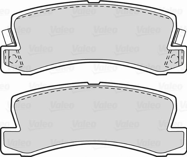 VALEO 670540 - Гальмівні колодки, дискові гальма autozip.com.ua