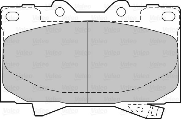 Valeo 670535 - Гальмівні колодки, дискові гальма autozip.com.ua