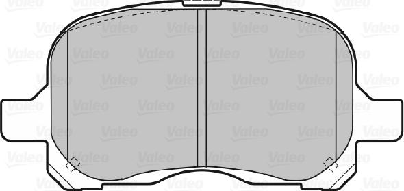 VALEO 670579 - Гальмівні колодки, дискові гальма autozip.com.ua