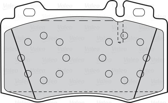 Valeo 670659 - Гальмівні колодки, дискові гальма autozip.com.ua