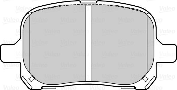 VALEO 670091 - Гальмівні колодки, дискові гальма autozip.com.ua