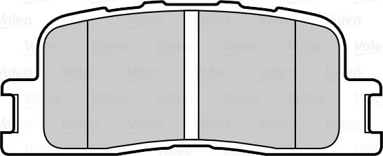 VALEO 670098 - Гальмівні колодки, дискові гальма autozip.com.ua