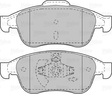 Valeo 670045 - Гальмівні колодки, дискові гальма autozip.com.ua