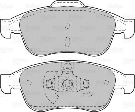 VALEO 670045 - Гальмівні колодки, дискові гальма autozip.com.ua