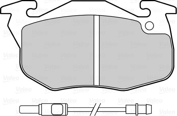 VALEO 670081 - Гальмівні колодки, дискові гальма autozip.com.ua