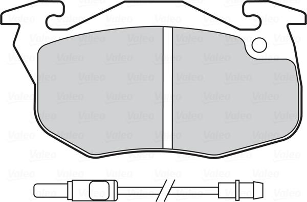 VALEO 670075 - Гальмівні колодки, дискові гальма autozip.com.ua