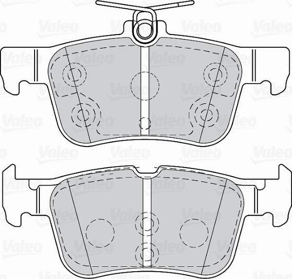 VALEO 670196 - Гальмівні колодки, дискові гальма autozip.com.ua
