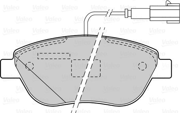 Valeo 670427 - Гальмівні колодки, дискові гальма autozip.com.ua