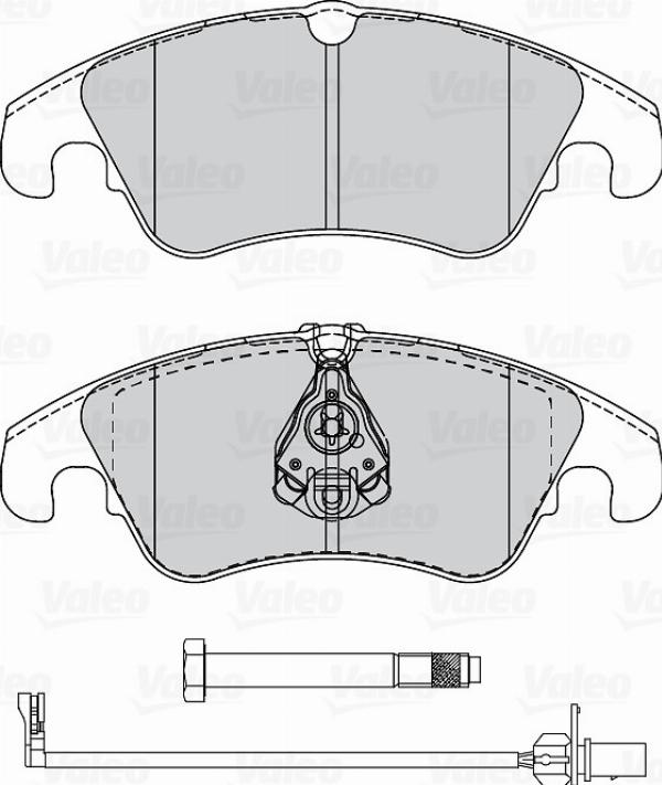 VALEO 670122 - Гальмівні колодки, дискові гальма autozip.com.ua
