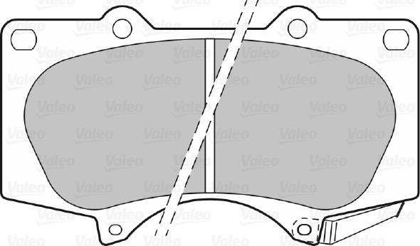 VALEO 670857 - Гальмівні колодки, дискові гальма autozip.com.ua