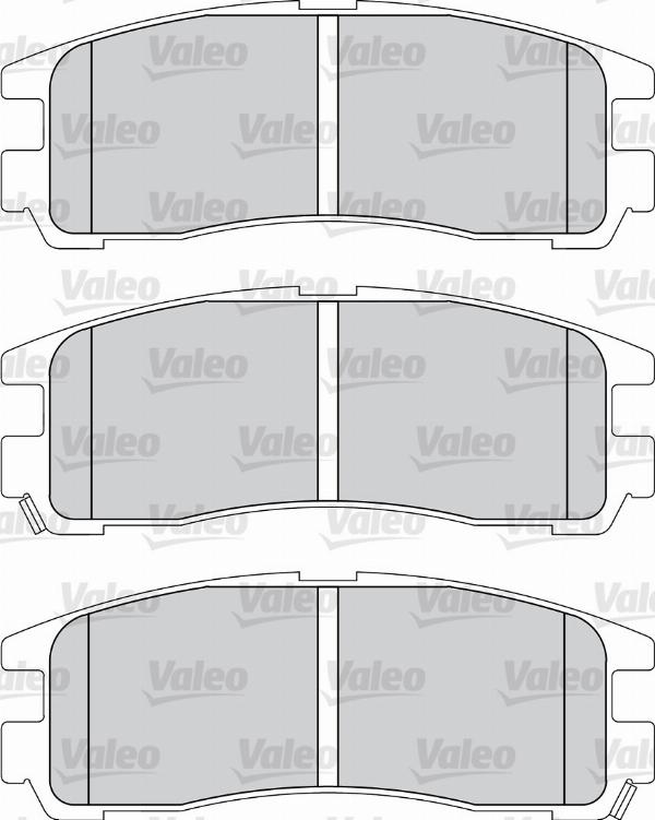 VALEO 670834 - Гальмівні колодки, дискові гальма autozip.com.ua