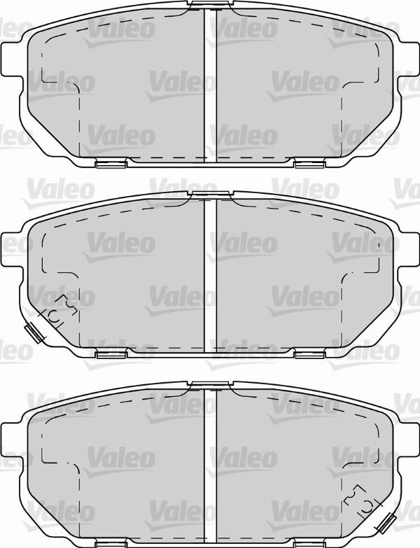 VALEO 670823 - Гальмівні колодки, дискові гальма autozip.com.ua