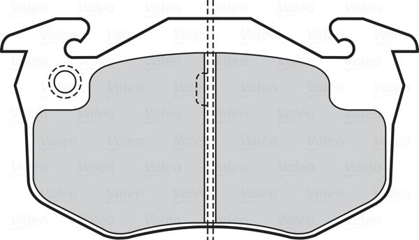 Valeo 670396 - Гальмівні колодки, дискові гальма autozip.com.ua