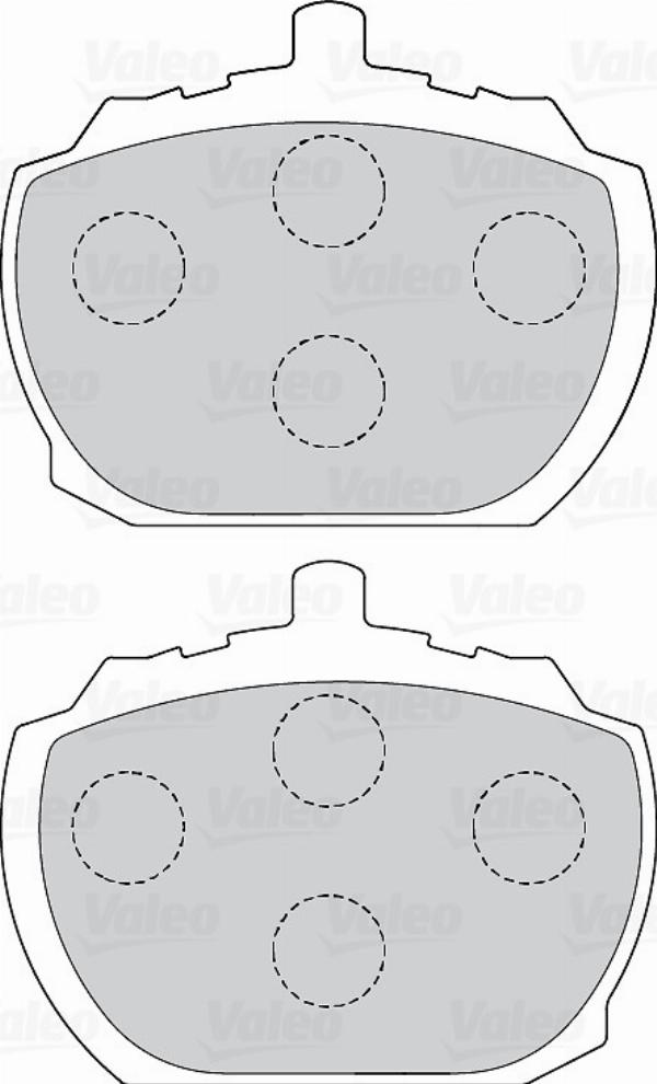 VALEO 670391 - Гальмівні колодки, дискові гальма autozip.com.ua