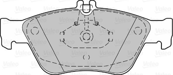 Valeo 670357 - Гальмівні колодки, дискові гальма autozip.com.ua