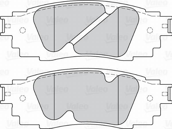 VALEO 670249 - Гальмівні колодки, дискові гальма autozip.com.ua