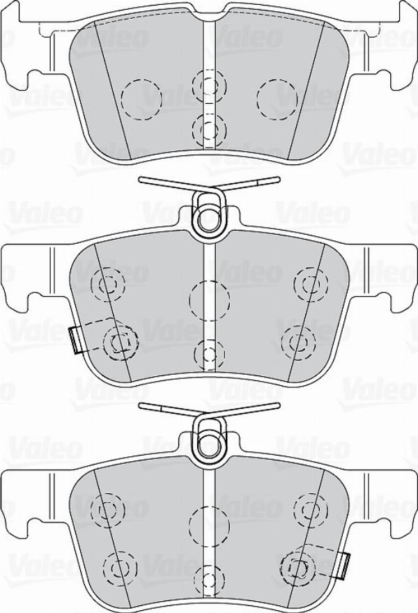 VALEO 670246 - Гальмівні колодки, дискові гальма autozip.com.ua