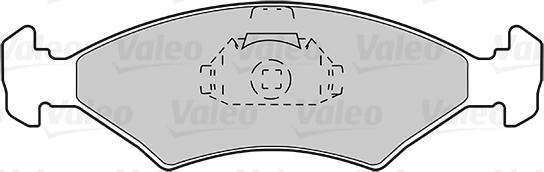 Valeo 670212 - Гальмівні колодки, дискові гальма autozip.com.ua
