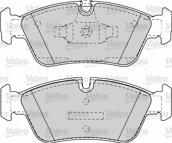 VALEO 670700 - Гальмівні колодки, дискові гальма autozip.com.ua
