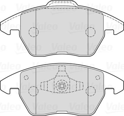 Valeo 670715 - Гальмівні колодки, дискові гальма autozip.com.ua