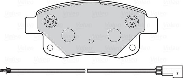 Valeo 670736 - Гальмівні колодки, дискові гальма autozip.com.ua