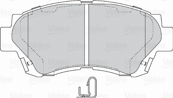 VALEO 671663 - Гальмівні колодки, дискові гальма autozip.com.ua
