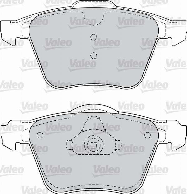 VALEO 671007 - Гальмівні колодки, дискові гальма autozip.com.ua
