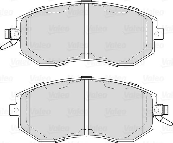 VALEO 671853 - Гальмівні колодки, дискові гальма autozip.com.ua