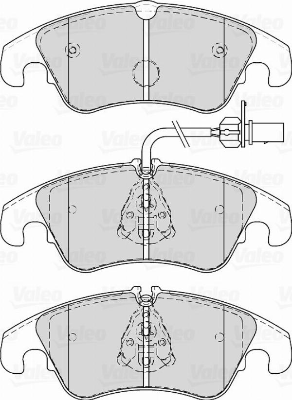VALEO 671749 - Гальмівні колодки, дискові гальма autozip.com.ua