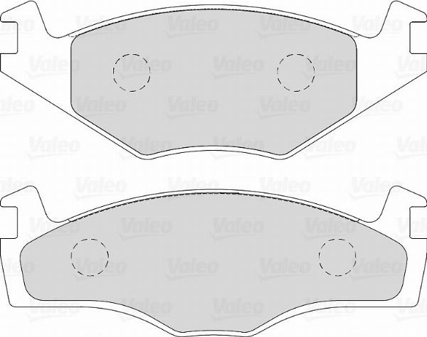 VALEO 671783 - Гальмівні колодки, дискові гальма autozip.com.ua