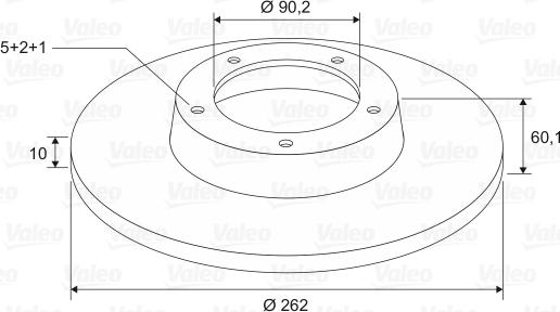 Valeo 197603 - Гальмівний диск autozip.com.ua