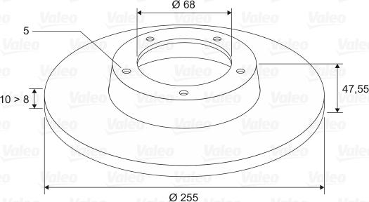 Valeo 197032 - Гальмівний диск autozip.com.ua