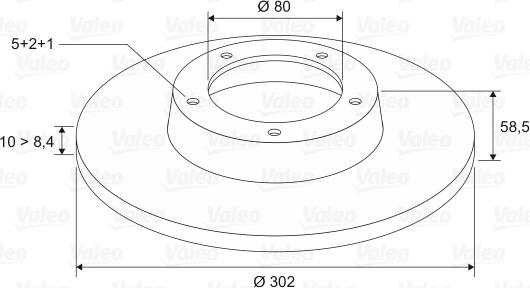 Valeo 197116 - Гальмівний диск autozip.com.ua