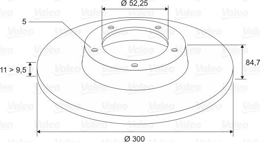 Valeo 197310 - Гальмівний диск autozip.com.ua