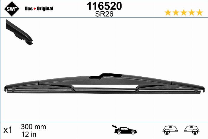 VALEO 116520 - Щітка склоочисника autozip.com.ua