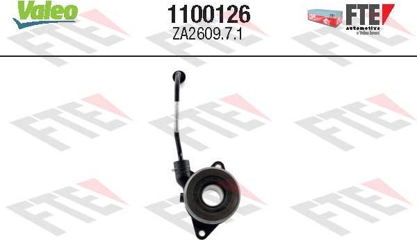 Valeo 1100126 - Центральний вимикач, система зчеплення autozip.com.ua