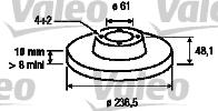 Valeo 186435 - Гальмівний диск autozip.com.ua