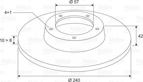 Valeo 186594 - Гальмівний диск autozip.com.ua