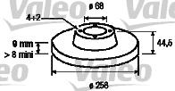 Valeo 186564 - Гальмівний диск autozip.com.ua