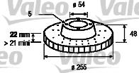 Valeo 186509 - Гальмівний диск autozip.com.ua