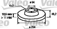 Valeo 186510 - Гальмівний диск autozip.com.ua