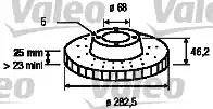 Valeo 186583 - Гальмівний диск autozip.com.ua