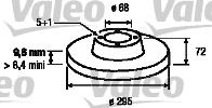 Valeo 186528 - Гальмівний диск autozip.com.ua