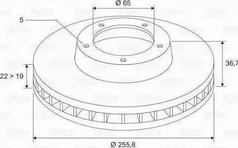 BOSCH 986478853 - Гальмівний диск autozip.com.ua