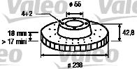 Valeo 186875 - Гальмівний диск autozip.com.ua