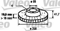 Valeo 186273 - Гальмівний диск autozip.com.ua