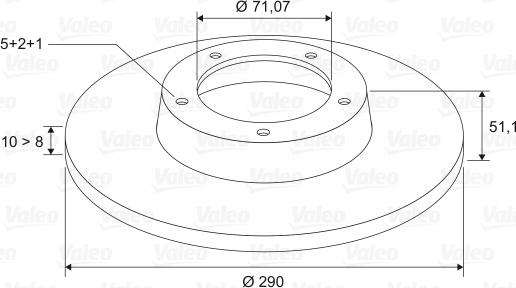 Valeo 186785 - Гальмівний диск autozip.com.ua