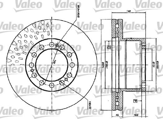 Valeo 187117 - Гальмівний диск autozip.com.ua