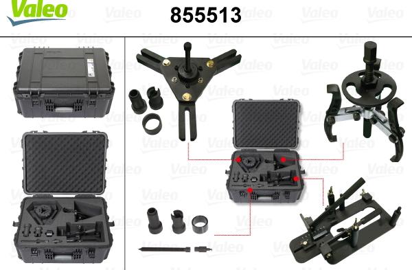 VALEO 855513 - Комплект монтажних пристосувань autozip.com.ua